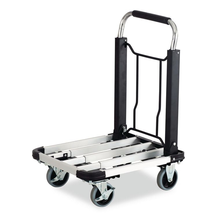 Stow-Away Collapsible Medium Hand Truck, 275 lb Capacity, 19 x 17.75 x 38.75, Aluminum