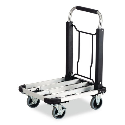 Stow-Away Collapsible Medium Hand Truck, 275 lb Capacity, 19 x 17.75 x 38.75, Aluminum