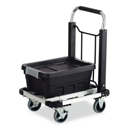 Stow-Away Collapsible Medium Hand Truck, 275 lb Capacity, 19 x 17.75 x 38.75, Aluminum