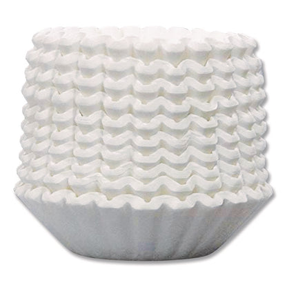 Coffee Brewer Filters, 10 Cup Size, Basket, 500/Bag, 2 Bags/Carton
