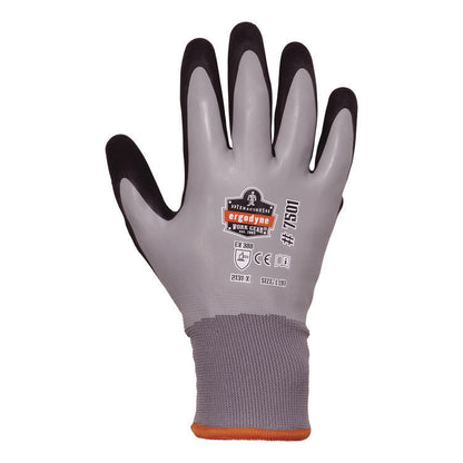 ProFlex 7501 Coated Waterproof Winter Gloves, EN388: 2131X, 10" Long, Medium, Gray, Pair