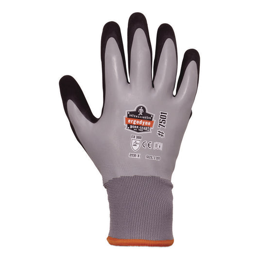 ProFlex 7501 Coated Waterproof Winter Gloves, EN388: 2131X, 11" Long, 2X-Large, Gray, Pair