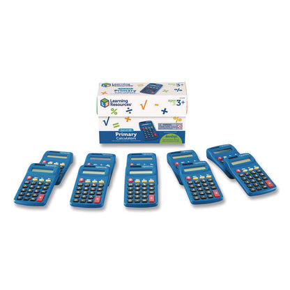 Primary Calculator, 8-Digit, LCD, 10 Calculators