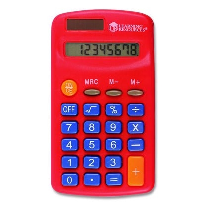 Rainbow Calculators and Storage Chart, 8-Digit, LCD, 30 Calculators