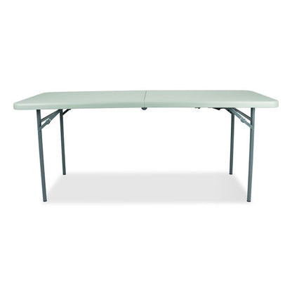 Comfort Max Fold-in-Half Table, Rectangular, 72w x 30d x 29.25h, Speckled Gray Top, Gray Base/Legs