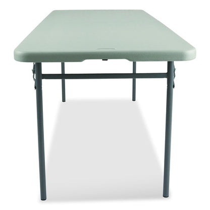 Comfort Max Fold-in-Half Table, Rectangular, 72w x 30d x 29.25h, Speckled Gray Top, Gray Base/Legs