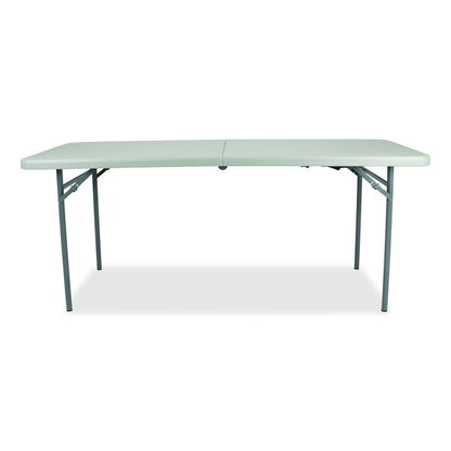 Comfort Max Fold-in-Half Table, Rectangular, 96w x 30d x 29.25h, Speckled Gray Top, Gray Base/Legs