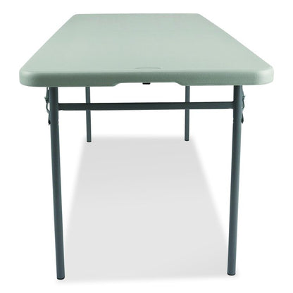 Comfort Max Fold-in-Half Table, Rectangular, 96w x 30d x 29.25h, Speckled Gray Top, Gray Base/Legs