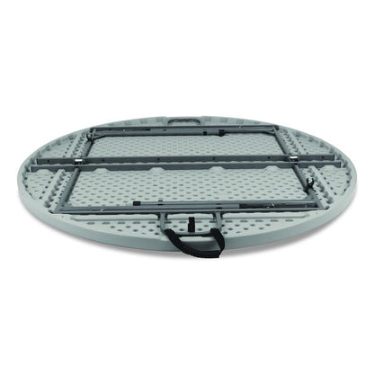 Comfort Max Fold-in-Half Table, Round, 48w x 48d x 29.25h, Speckled Gray Top, Gray Base/Legs