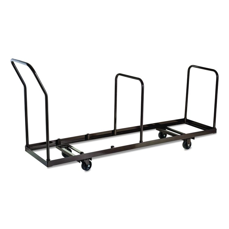 Folding Chair Dolly For Vertical Storage, Metal, 1,100 lb Capacity, 19.25" x 81" x 38.5", Brown