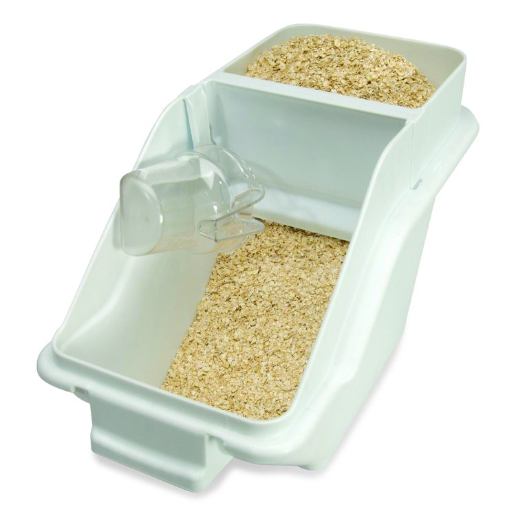 ProSave Shelf Ingredient Bins, 5.4 gal, 11.5 x 23.5 x 16.88, White, Plastic