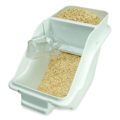ProSave Shelf Ingredient Bins, 5.4 gal, 11.5 x 23.5 x 16.88, White, Plastic