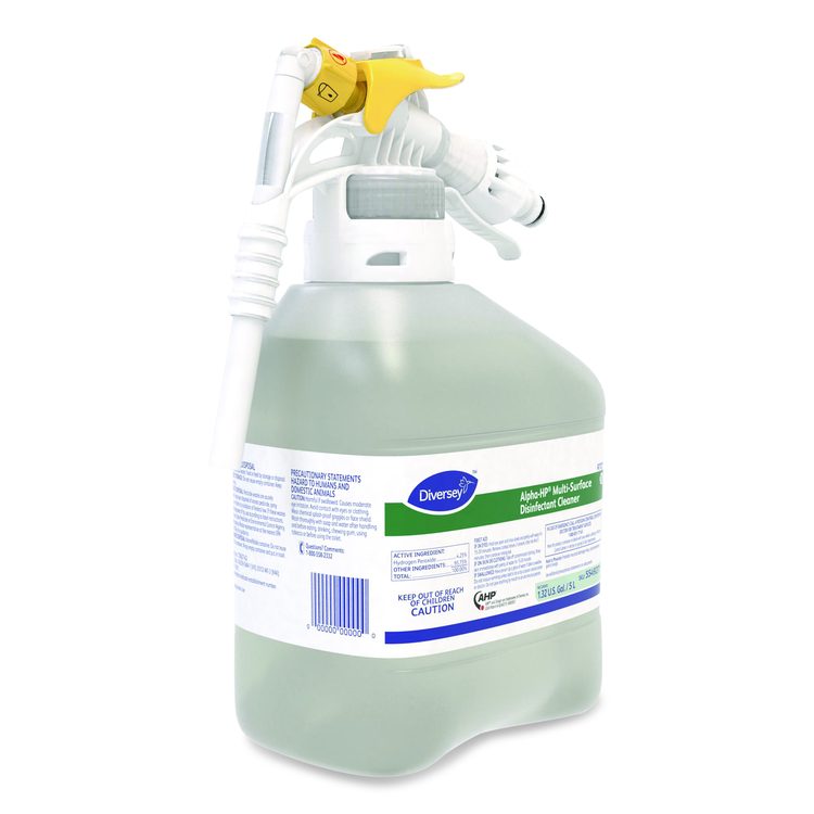 Alpha-HP Multi-Surface Disinfectant Cleaner, Citrus Scent, 1.5 L RTD Spray Bottle, 2/Carton