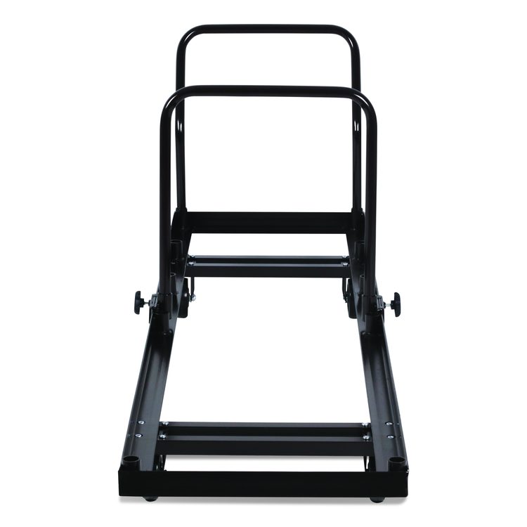 Folding Chair Dolly For Vertical Storage, Metal, 1,100 lb Capacity, 19.25" x 81" x 38.5", Brown