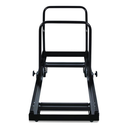 Folding Chair Dolly For Vertical Storage, Metal, 1,100 lb Capacity, 19.25" x 81" x 38.5", Brown