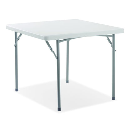 Heavy-Duty Folding Table/Folding Chair Set, 36" x 36" x 29.5", Speckled Gray Top, Gray Legs, 4/Carton, 2 Carton/Bundle