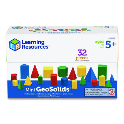 Mini GeoSolids, Grades K to 5, 32 Pieces