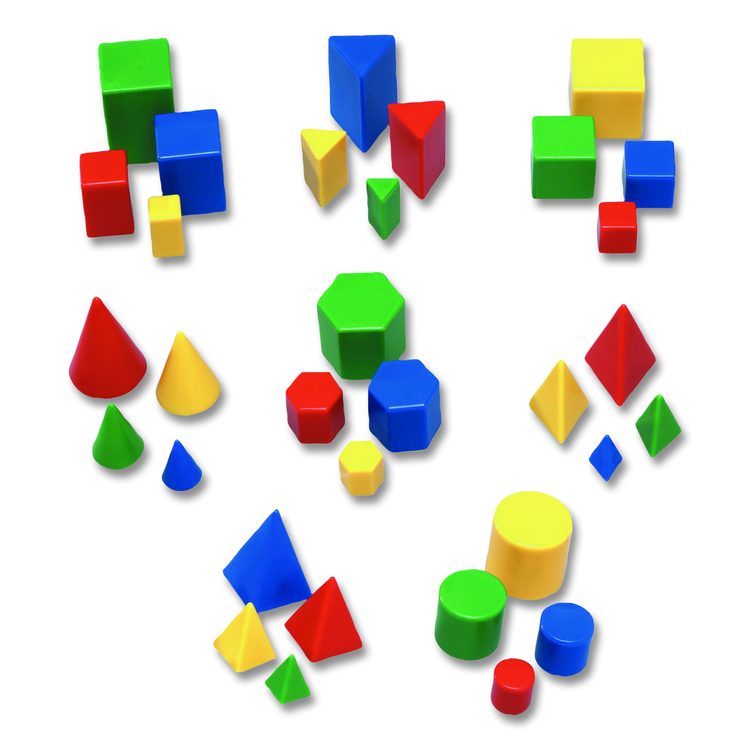 Mini GeoSolids, Grades K to 5, 32 Pieces
