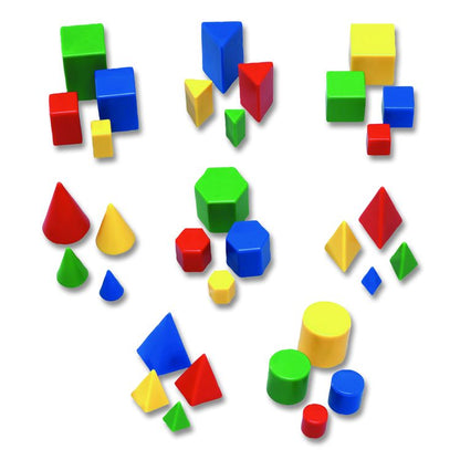 Mini GeoSolids, Grades K to 5, 32 Pieces