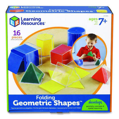 Folding Geometric Shapes, Grades 2 to 6, 16 Pieces