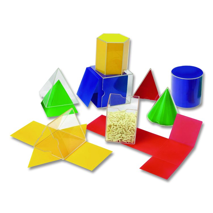 Folding Geometric Shapes, Grades 2 to 6, 16 Pieces
