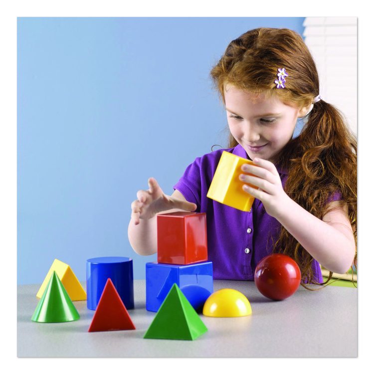 Large Geometric Shapes, Grades K to 5, 10 Pieces