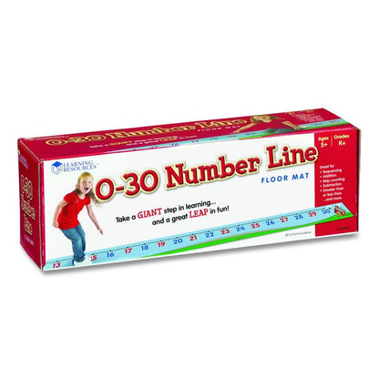 0-30 Number Line Floor Mat, Grades K to 5