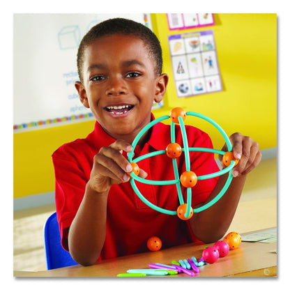 Geometric Shapes Building Set, Grades K to 5, 170 Pieces