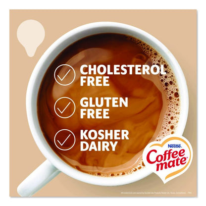 Liquid Coffee Creamer, Original, 0.38 oz Mini Cups, 50/Box, 4 Boxes/Carton