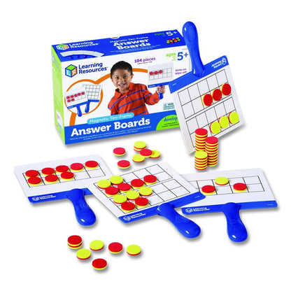 Magnetic Ten-Frame Answer Boards, Ages 5 and Up, 104 Pieces