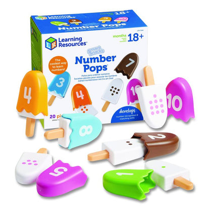 Smart Snacks Number Pops, Pre-K, 20 Pieces