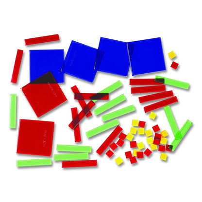 Algebra Tiles Class Set, Grades 7 to 9, 32 Pieces/Set, 30 Sets