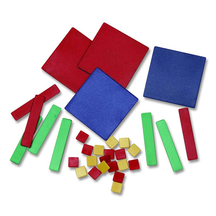Algebra Tiles Class Set, Grades 7 to 9, 32 Pieces/Set, 30 Sets