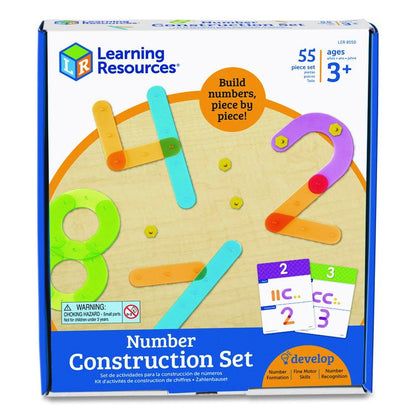 Number Construction Activity Set, Pre-K to K, 50 Pieces