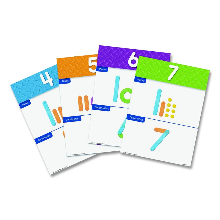 Number Construction Activity Set, Pre-K to K, 50 Pieces
