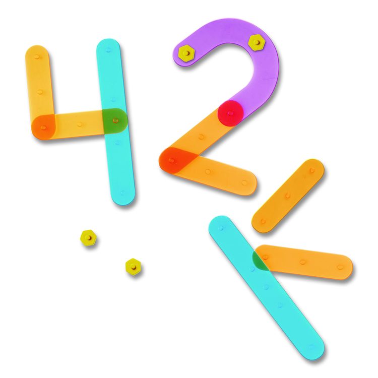 Number Construction Activity Set, Pre-K to K, 50 Pieces