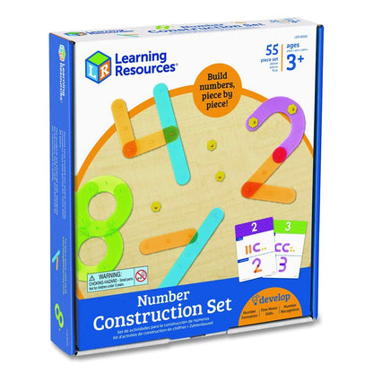 Number Construction Activity Set, Pre-K to K, 50 Pieces