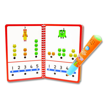 Hot Dots Numberblocks Activity Book with Interactive Pen, Number Recognition 1-10, 75 Activities, Pre-K to K, 60 Pages