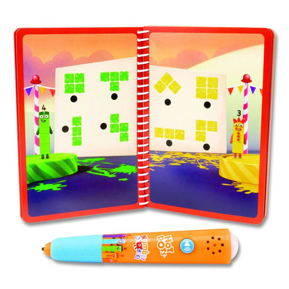Hot Dots Numberblocks Activity Book with Interactive Pen, Number Recognition 1-10, 75 Activities, Pre-K to K, 60 Pages