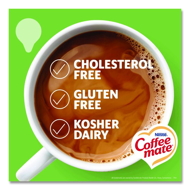 Liquid Coffee Creamer, Irish Cream, 0.38 oz Mini Cups, 50/Box