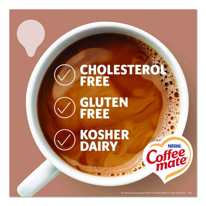 Liquid Coffee Creamer, Cafe Mocha, 0.38 oz Mini Cups, 50/Box