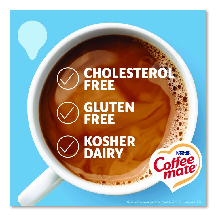 Liquid Coffee Creamer, French Vanilla, 0.38 oz Mini Cups, 50/Box