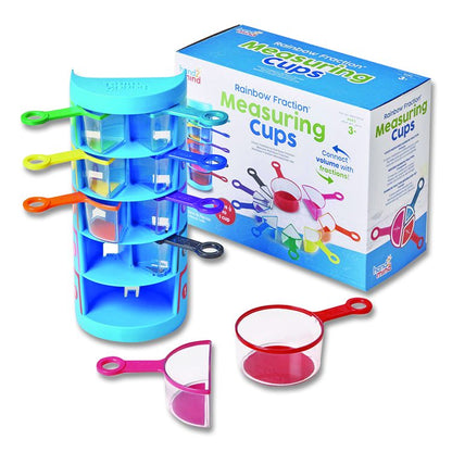 Rainbow Fraction Measuring Cups, Pre-K to K, 9 Pieces