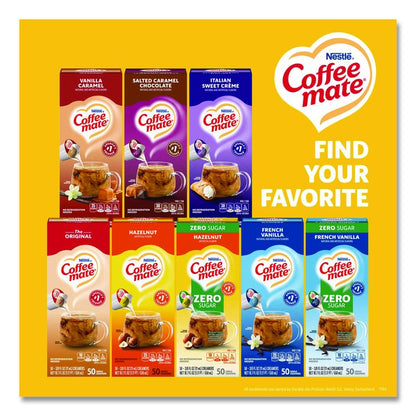 Liquid Coffee Creamer, Hazelnut, 0.38 oz Mini Cups, 50/Box