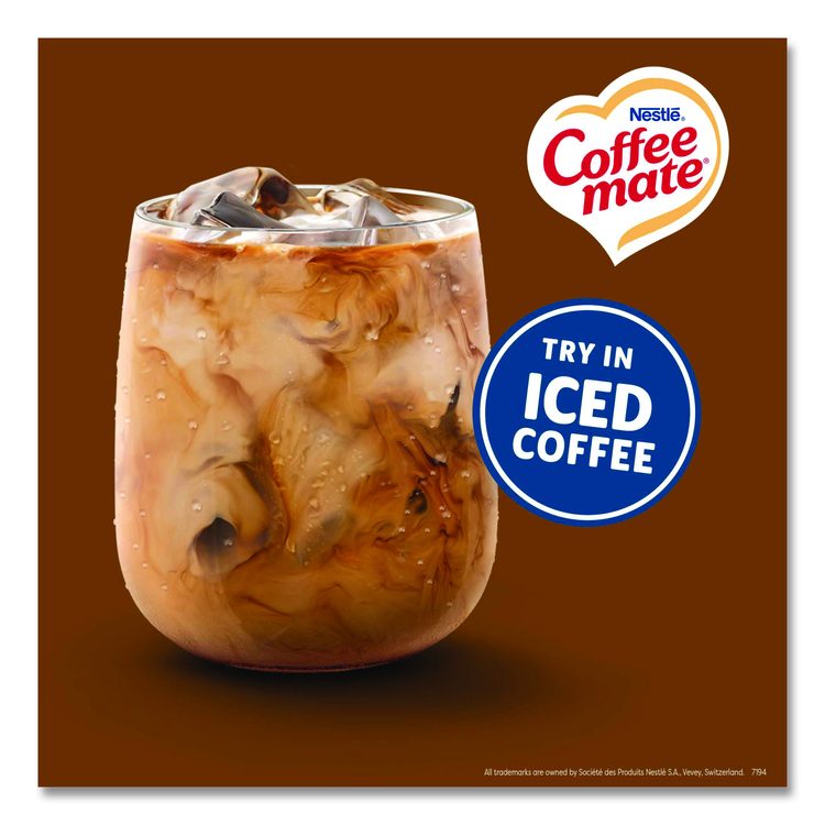 Liquid Coffee Creamer, Snickers, 0.38 oz Mini Cups, 200/Carton