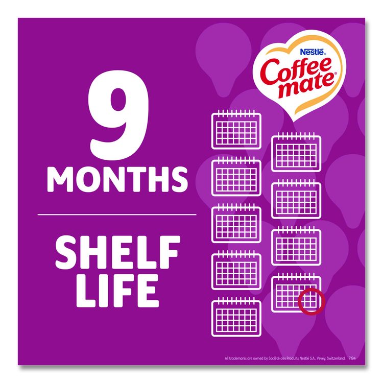 Liquid Coffee Creamer, Salted Caramel Chocolate, 0.38 oz Mini Cups, 50/Box