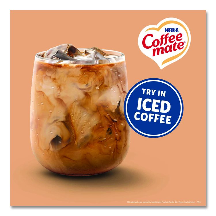 Liquid Coffee Creamer, Vanilla Caramel, 0.38 oz Mini Cups, 50/Box