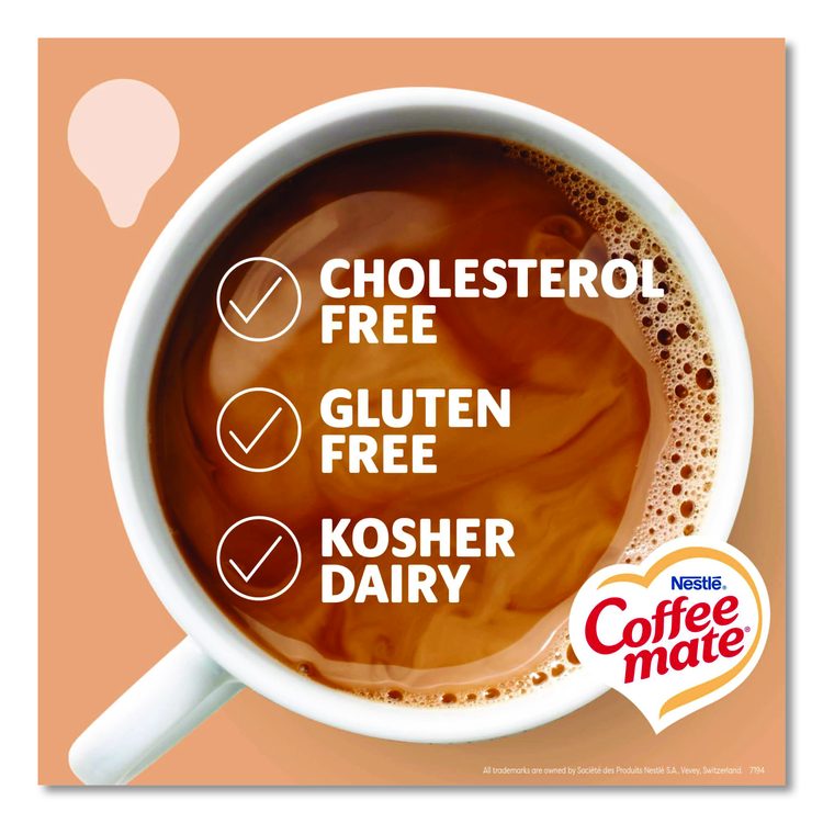Liquid Coffee Creamer, Vanilla Caramel, 0.38 oz Mini Cups, 50/Box, 4 Boxes/Carton