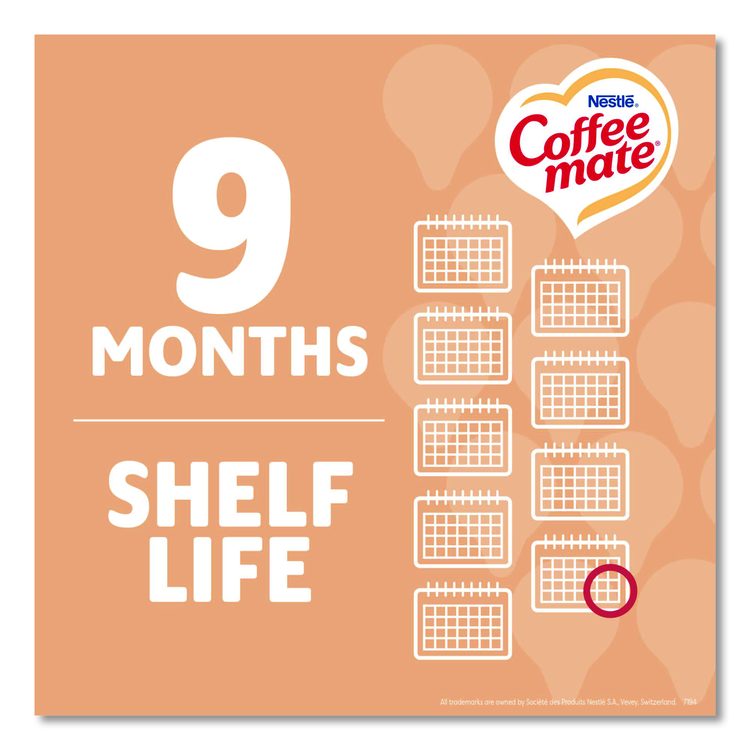 Liquid Coffee Creamer, Vanilla Caramel, 0.38 oz Mini Cups, 50/Box, 4 Boxes/Carton