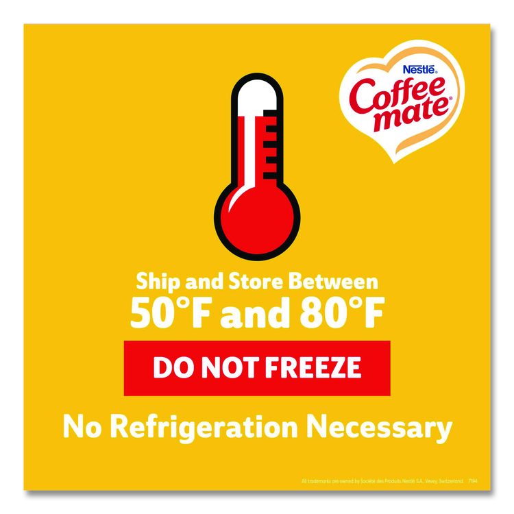 Liquid Coffee Creamer, Zero Sugar Hazelnut, 0.38 oz Mini Cups, 50/Box, 4 Boxes/Carton